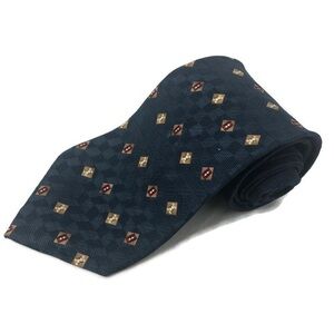 NEO Bill Blass Mens Tie, Blue Diamonds Silk